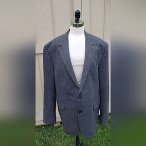 Coppley Gibson Mens Blazer Jacket Size 49T Gray Wool 2 Button Sport Coat NWOT